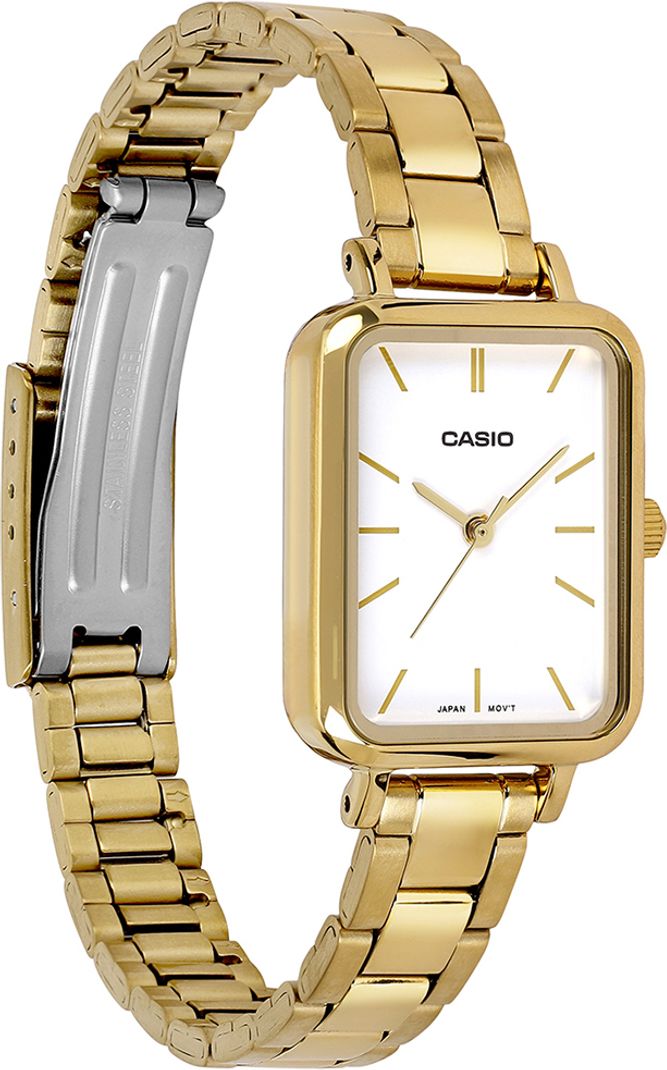 Casio Retro - Womens Metal Strap Silver Analogue Watch - LTP-V009G-7EUDF