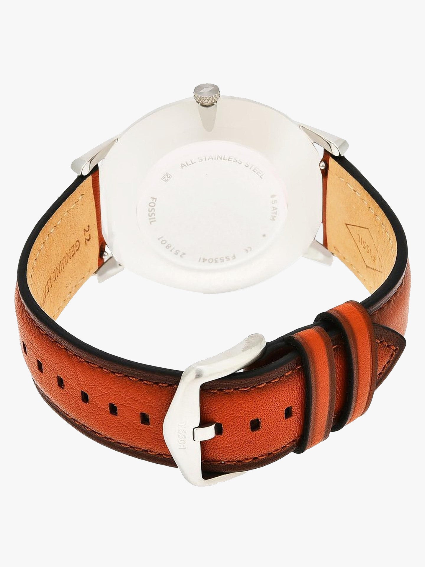 Fossil The Minimalist 3H Brown Leather Men Watch-FS5304