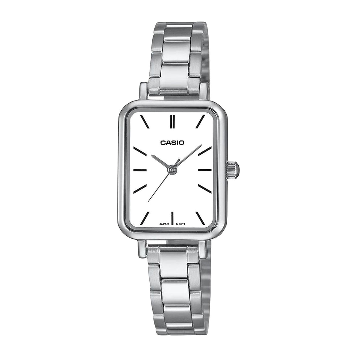 Casio Retro - Womens Metal Strap Silver Analogue Watch - LTP-V009D-7EUDF