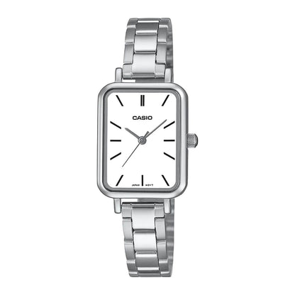Casio Retro - Womens Metal Strap Silver Analogue Watch - LTP-V009D-7EUDF