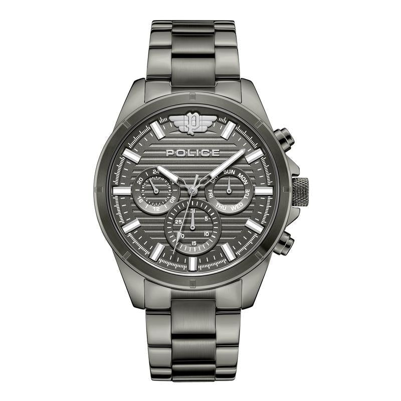 Police Mens Grey Stainless steel Watch-PEWJK2227808