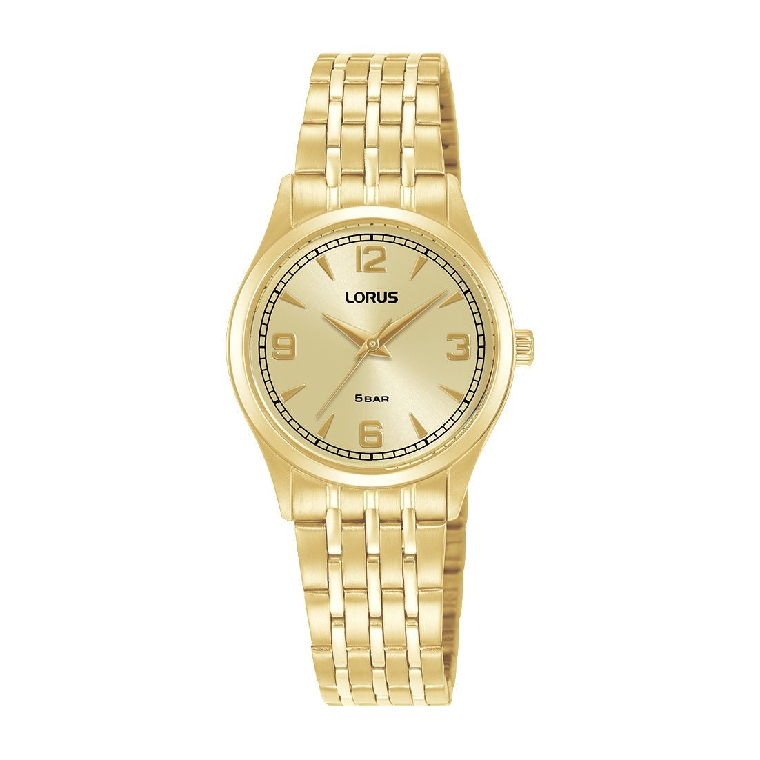Lorus Womens Gold Stainless Steel Watch-RG208ZX9