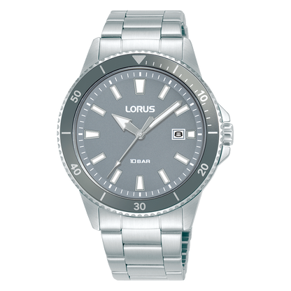 Lorus - Men Silver Stainless Steel Strap Watch - RH907SX9
