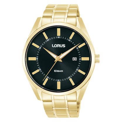Lorus - Men Gold Stainless Steel Strap Watch - RH914SX9