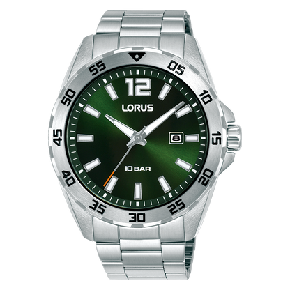 Lorus - Men Silver Stainless Steel Strap Watch - RH933SX9