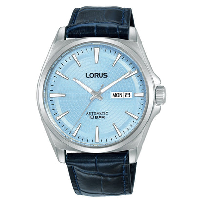 Lorus Mens Black Leather Watch-RL417CX9