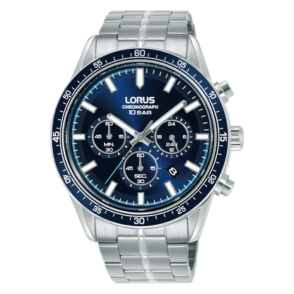 Lorus - Men Silver Stainless Steel Strap Watch - RT347LX9