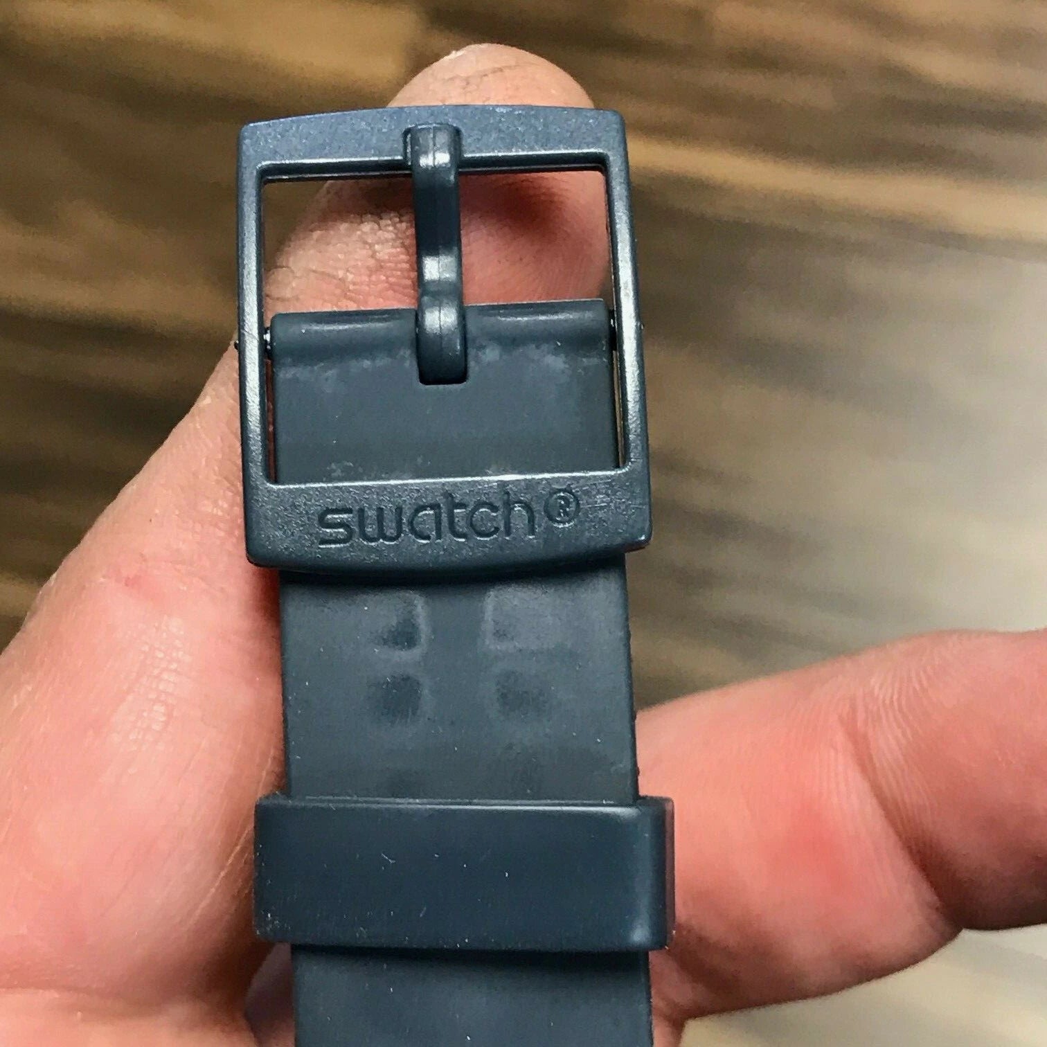 Swatch-Touch Of Fuchsia Grey Unisex Rubber Watch-SUSA400