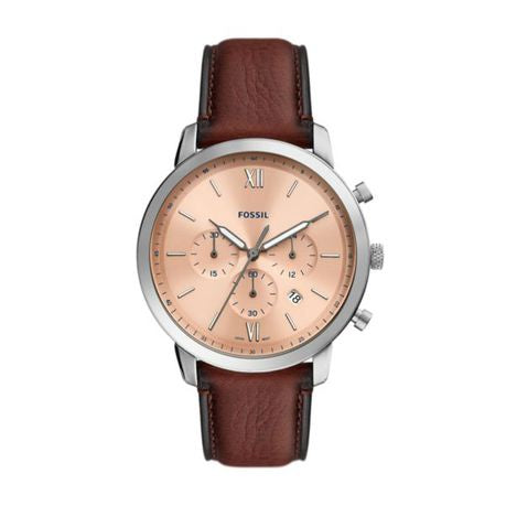 Fossil Men's Neutra Chronograph Medium Brown Eco Leather Watch - FS5982