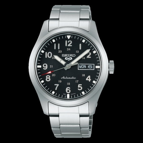 Seiko 5 Sports SRPG27K1-39MM-100m WR-Automatic Men's Watch Black