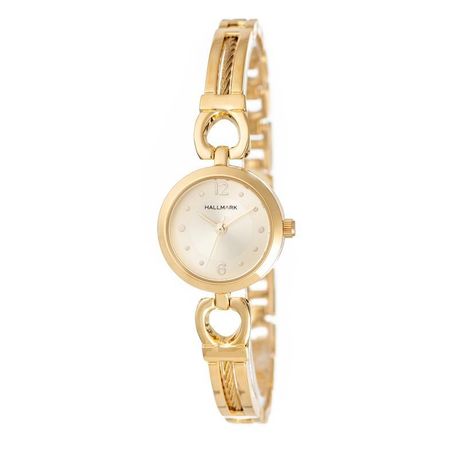 Hallmark Ladies Gold Stainless Steel Watch-HA1427C