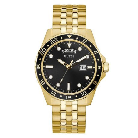Guess Comet Mens Gold Tone Stainless Steel Watch - GW0220G4