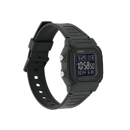 Casio W-800H-1BVDF-10-Year Battery-100M WR-Date Display-Digital Black Watch