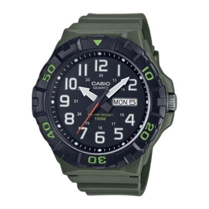 Casio MRW-210H-3AVDF-Oversized 52mm Forest Green Watch-100M Water Resistant