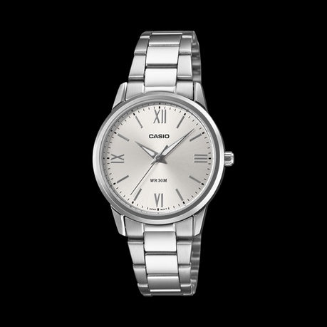 Casio Enticer LTP-1303DD-7AVDF -Slim Silver Dial- Stainless Steel | 50M WR
