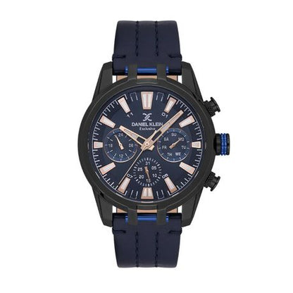 Daniel Klein Mens Leather Strap Watch - DK113803