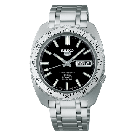 Seiko 5 Sports Heritage Design Recreation Limited Edition in Black SRPL93K1