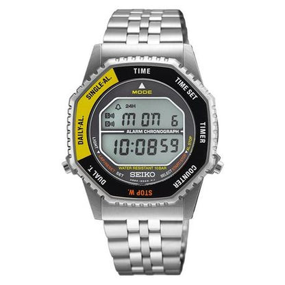 Seiko Men's SMGG17P1 Retro Digital Quartz Stainless Steel Chronograph Watch