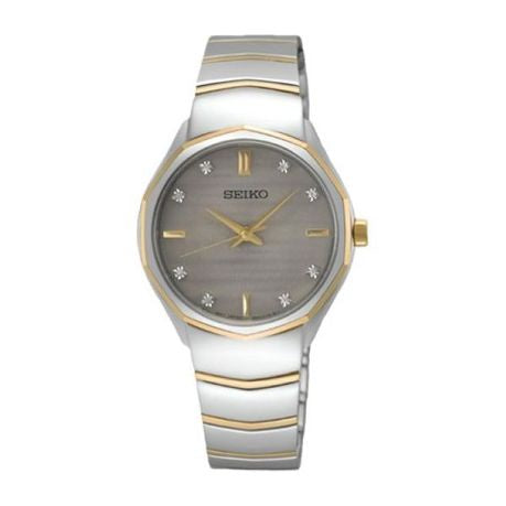 Seiko Ladies' Classic Diamond Indices - 2 Tone Silver and Gold SS SUR616P1