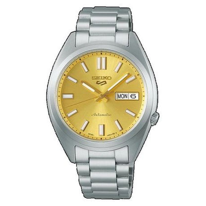SEIKO 5 SPORTS SRPL59K1-Vibrant Yellow Sunray & Archival Mid-Size Style