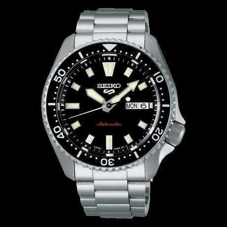SEIKO 5 SPORTS SRPL85K1-The Iconic SKX Legacy refined-SSteel Silver& Black