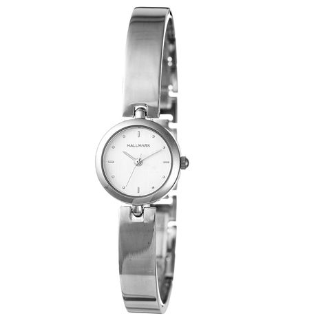 Hallmark Ladies Silver Stainless Steel Watch-HE2064W