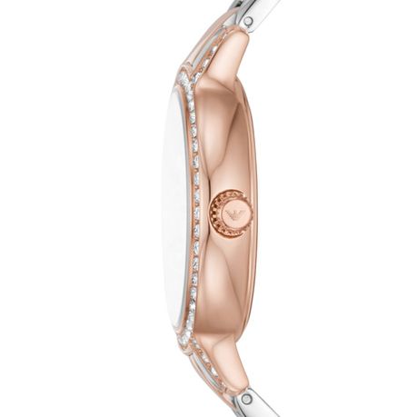 Armani Womens Rose Gold Stainless Steel Watch-AR11499