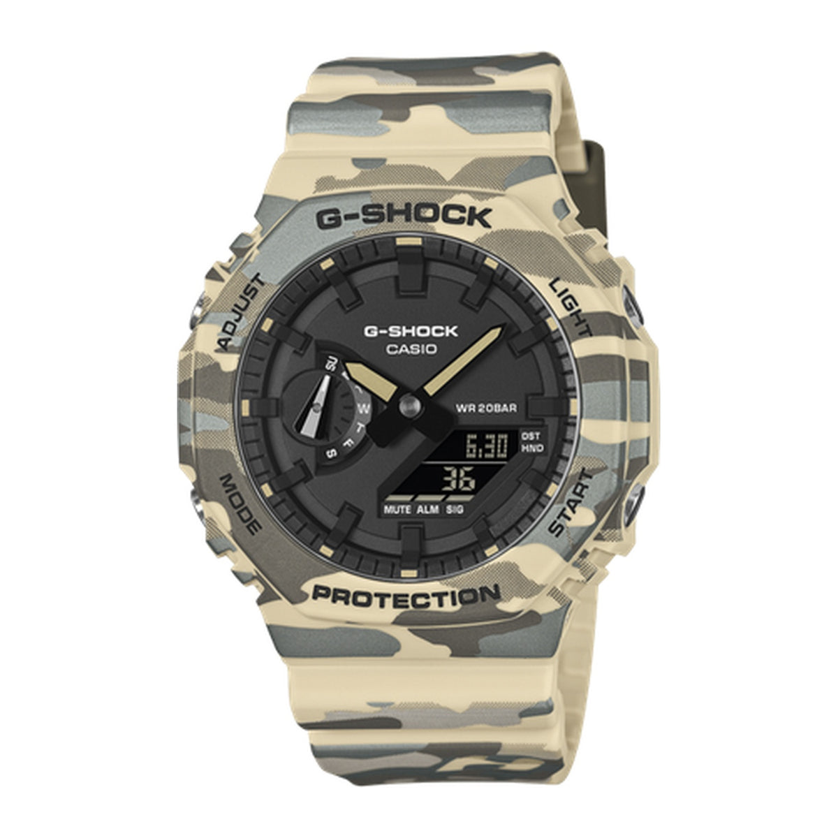 Casio G-Shock GA-2100CM-5ADR -Camo Ed- "CasiOak"-Carbon Core Guard-200M WR