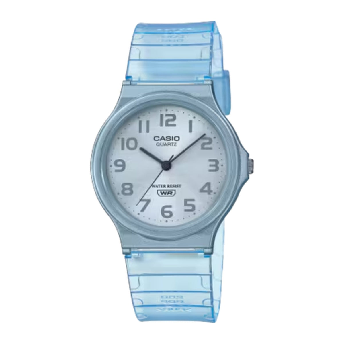 Casio MQ-24S-2BDF Minimalist Translucent Analog Watch - Blue