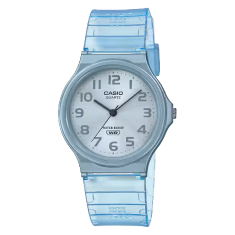 Casio MQ-24S-2BDF Minimalist Translucent Analog Watch - Blue
