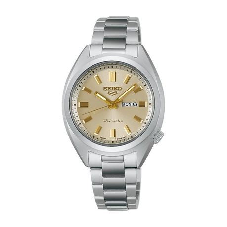 Seiko 5 Sports Automatic Stainless Steel Watch-SRE023K1-Gold/Silver