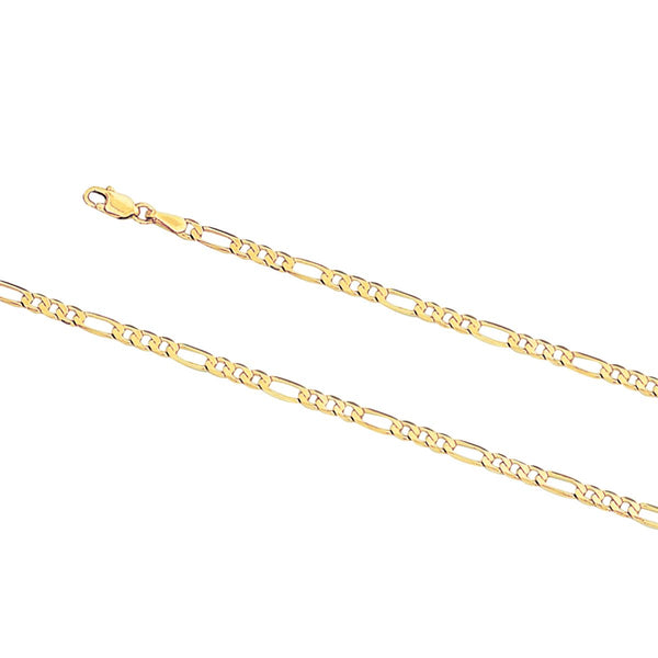 9ct Yellow Gold - Figaro 3+1 Link Chain - Unisex