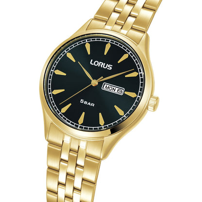 Lorus - Men Gold Stainless Steel Strap Watch - RH326BX9G
