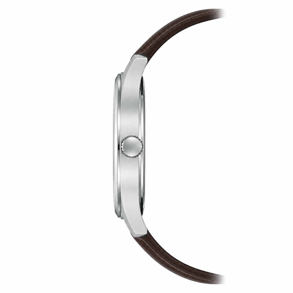 Lorus - Men Brown Leather Strap Watch - RH977SX9