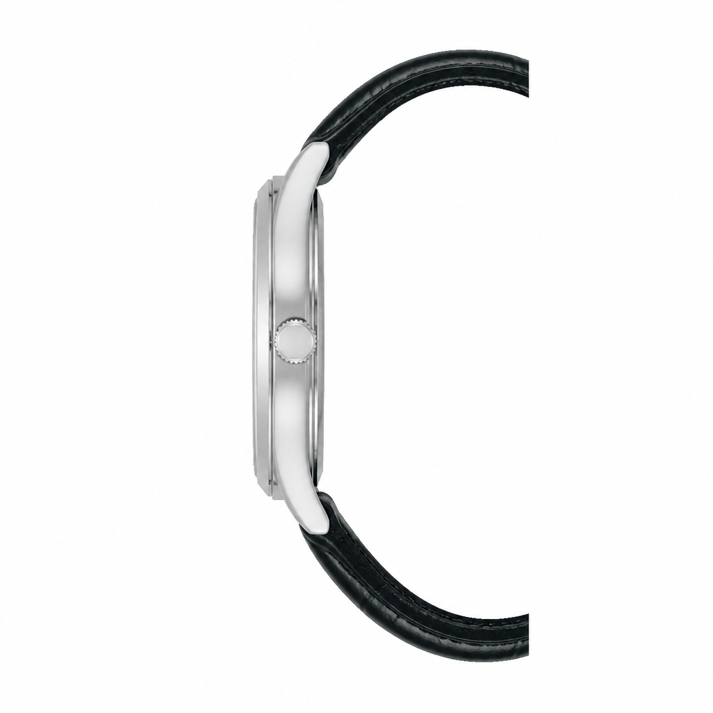 Lorus - Women Black Leather Strap Watch - RG297YX9