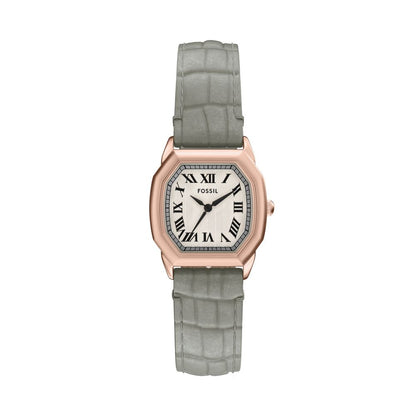 Fossil- Harlow 3-Hand Croco Leather Watch - Grey ES5435