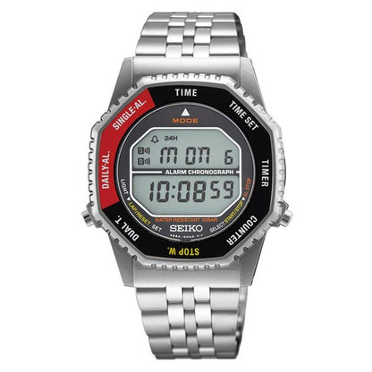 Seiko Retro Digital - Full Stainless Steel Alarm Chronograph - SMGG19P1
