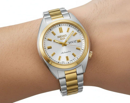 SEIKO 5 SPORTS SRE024K- SNXS SERIES-2-Tone masterpiece-Gold/Silver