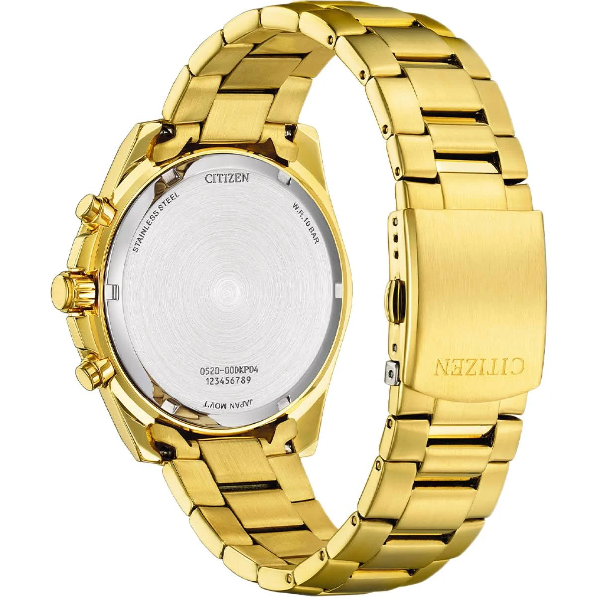 Citizen AN8232-53A Quartz Chronograph Men's Watch-Gold-Tone Stainless Steel