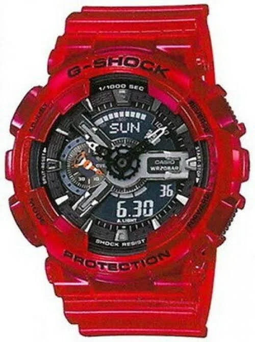 Casio G-Shock GA-110RRB-4ADF Bio-Based Resin -200M Water Resistant -Red