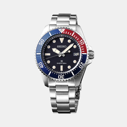Seiko - Men Silver Stainless Steel Strap Watch - SNE595P1