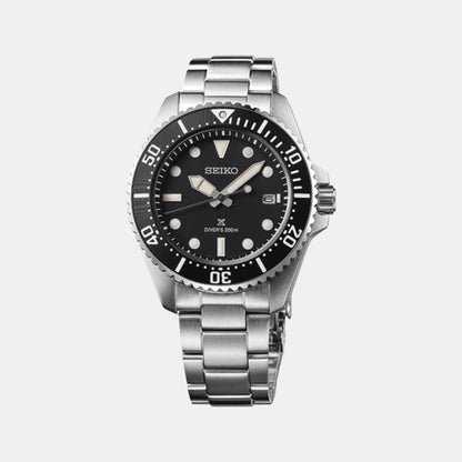 Seiko - Men Silver Stainless Steel Strap Watch - SNE597P1