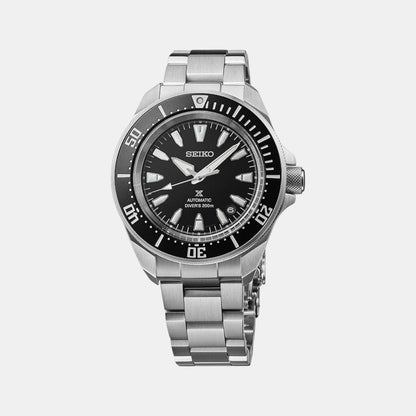 Seiko - Men Silver Stainless Steel Strap Watch - SRPL13K1