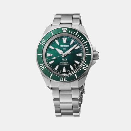 Seiko - Men Silver Stainless Steel Strap Watch - SRPL53K1