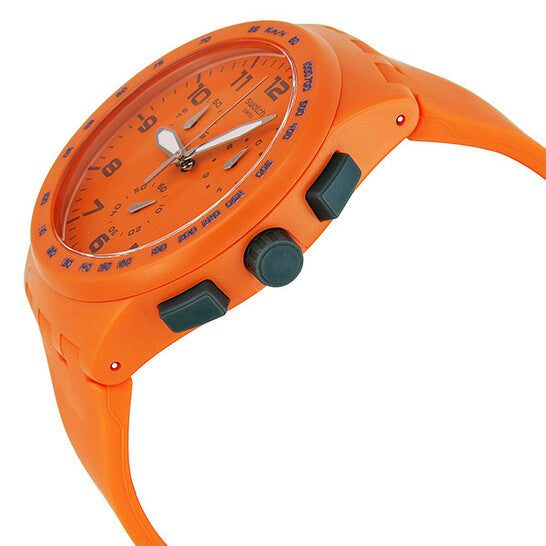 Swatch-Wild Orange Orange Unisex Rubber Watch-SUSO400