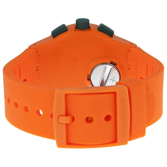 Swatch-Wild Orange Orange Unisex Rubber Watch-SUSO400