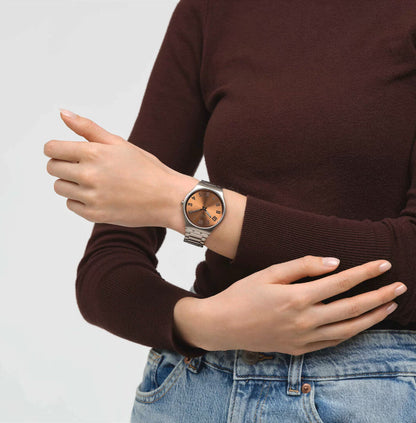 Swatch-Skin Irony Bronze Grey Unisex Stainless steel Watch-SS07S122G
