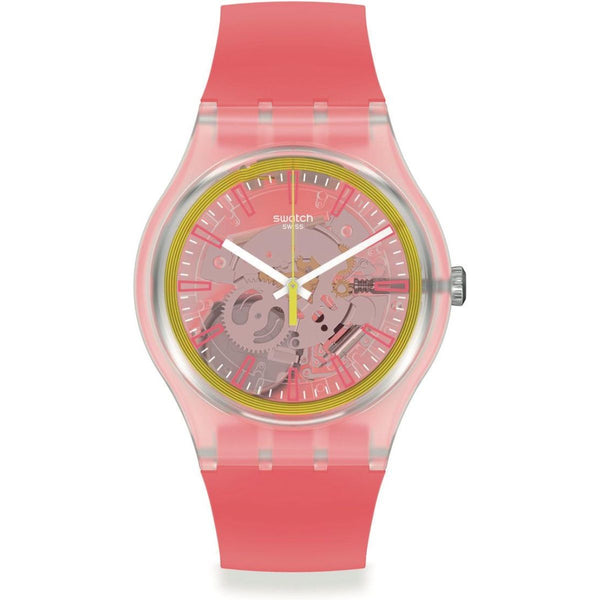 Swatch-Fragole Pay! Red Unisex Rubber Watch-SVIK104-5300