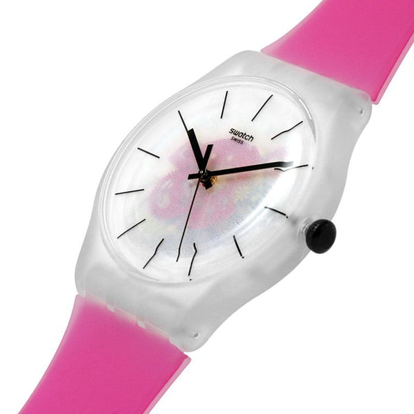 Swatch-Pink Daze Pink Unisex Rubber Watch-SO29K107