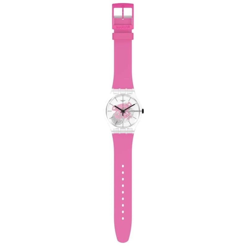 Swatch-Pink Daze Pink Unisex Rubber Watch-SO29K107